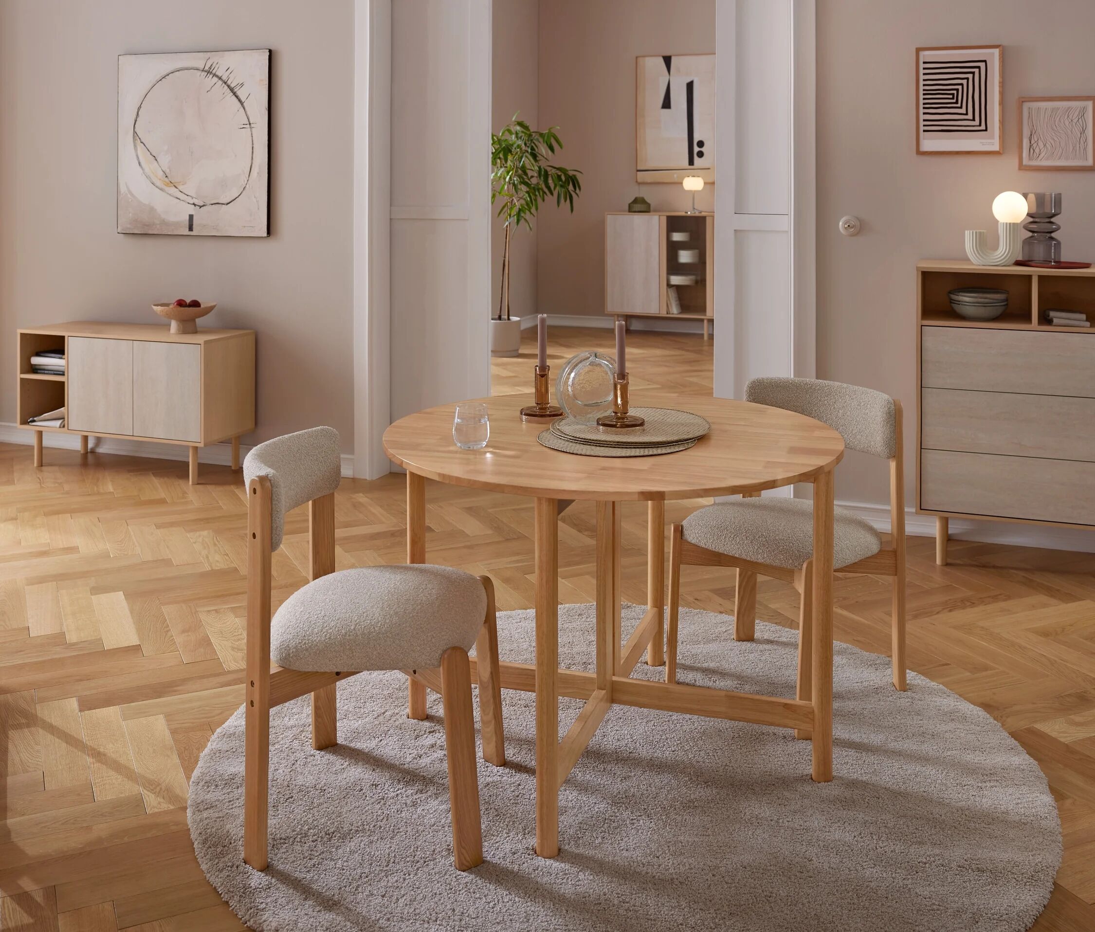 Tchibo - Gepolsterter Stuhl - 52x47,8x81cm - beige -