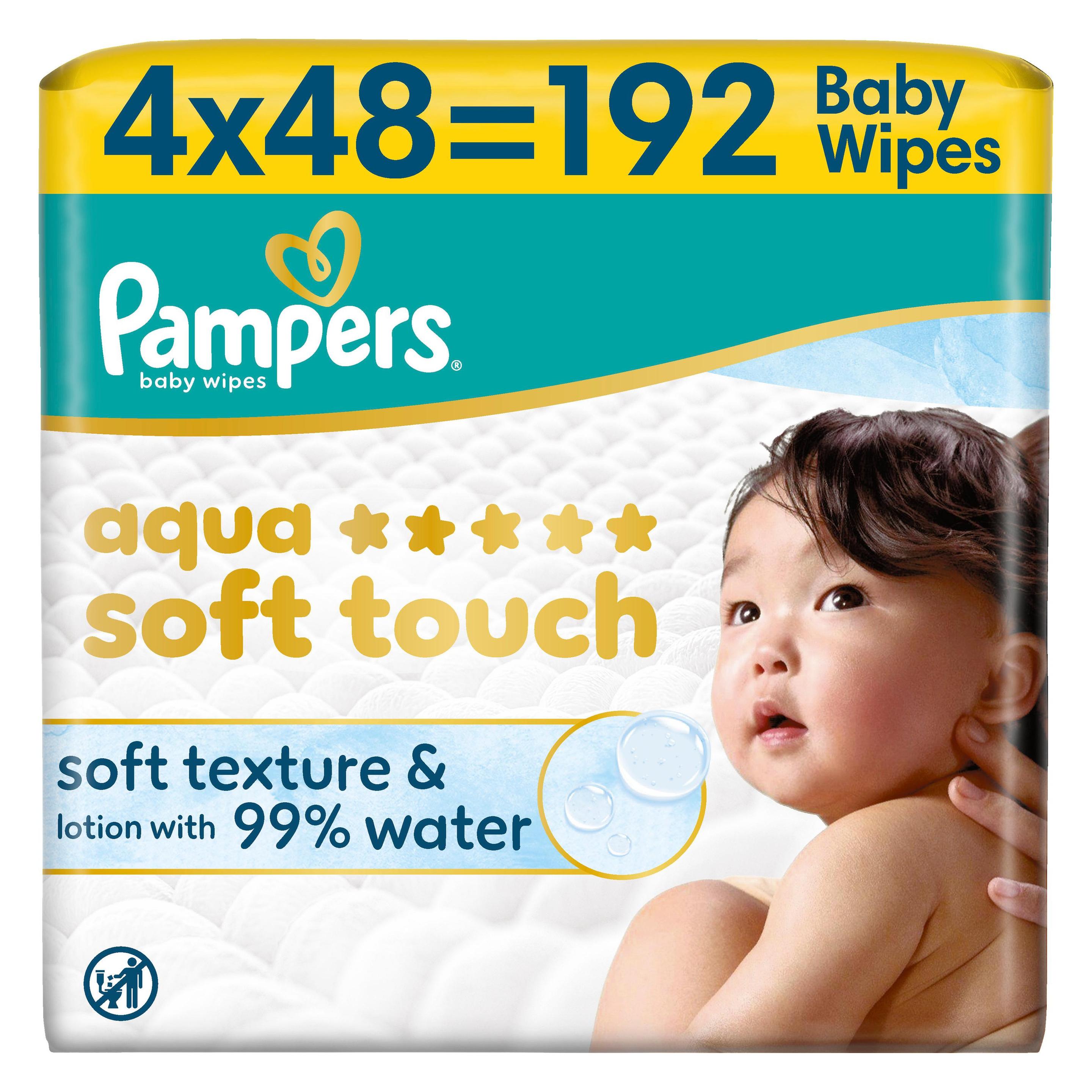 Pampers Aqua Soft Touch (4 x 48 Stk.) (8006530140034)