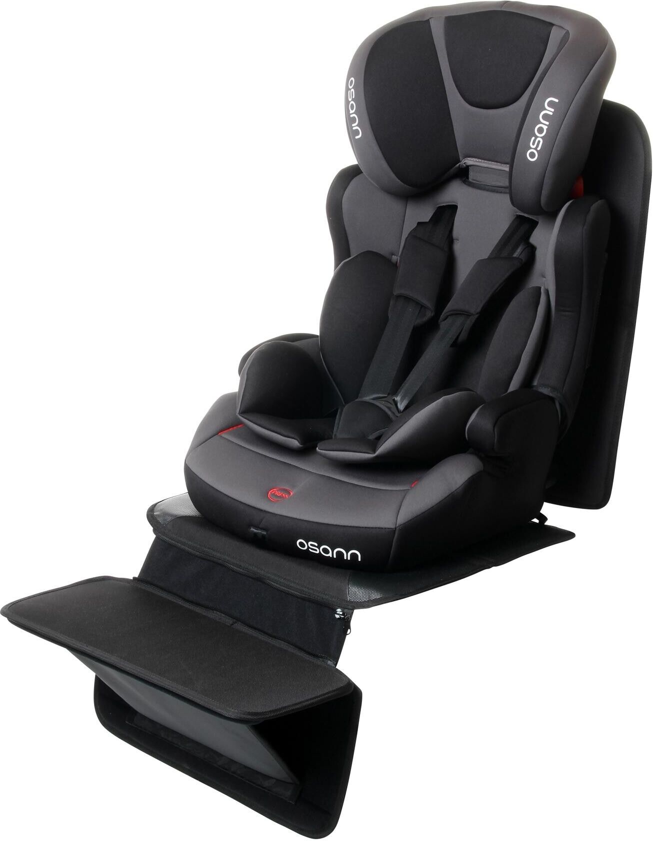 Autositzauflage OSANN "FeetUp", Baby, Gr. B/L: 45cm, schwarz, Autositzschutz Autositzauflage schwarz B/L: 45cm