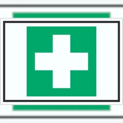 HB-Druck Erste Hilfe Symbol Aufkleber A8 (52x74mm)