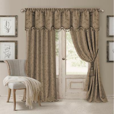 Threadmade Mia Jacquard Blackout Curtain Panel