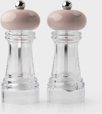 Taylor s Eye Witness Clear Acrylic & Malt Chocolate 15cm Set Of 2 Salt & Pepper Mills