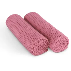 Bestlivings Microfaser Geschirrtuch Double Face 300gsm - 60cm x 40cm - ( 8er Pack ) Rose