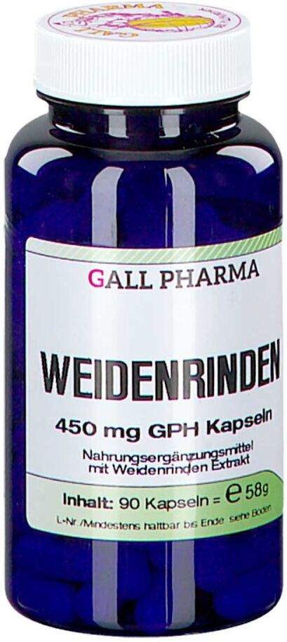 Weidenrinden 450 mg Gph Kapseln 90stk