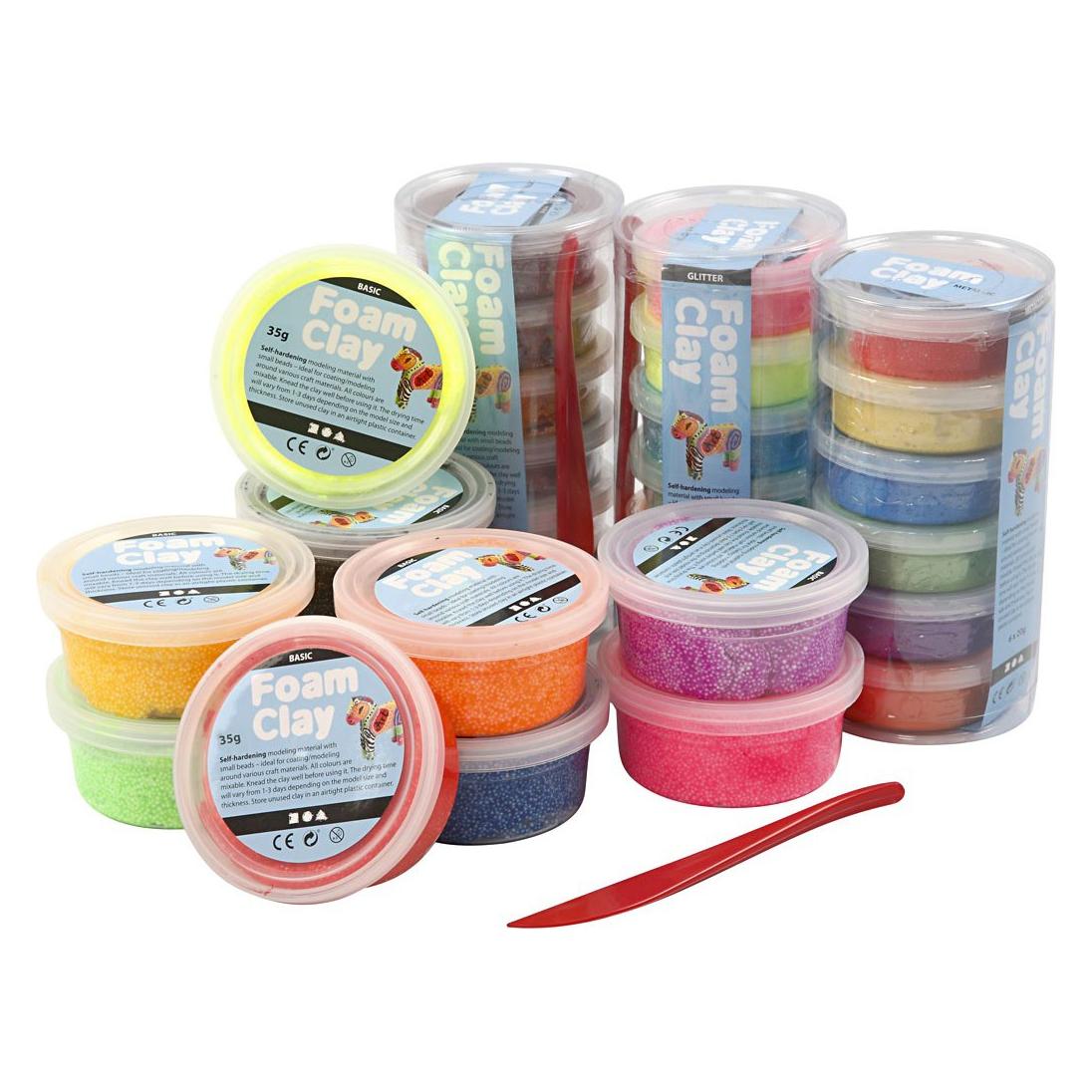Creativ Company Form Clay - Gemischte Farben - 28 Dosen (78816)