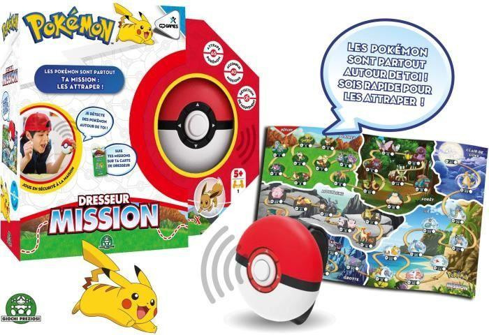 Pokémon Trainer Mission bordspel van Giochi Preziosi voor 4 spelers vanaf 5 jaar