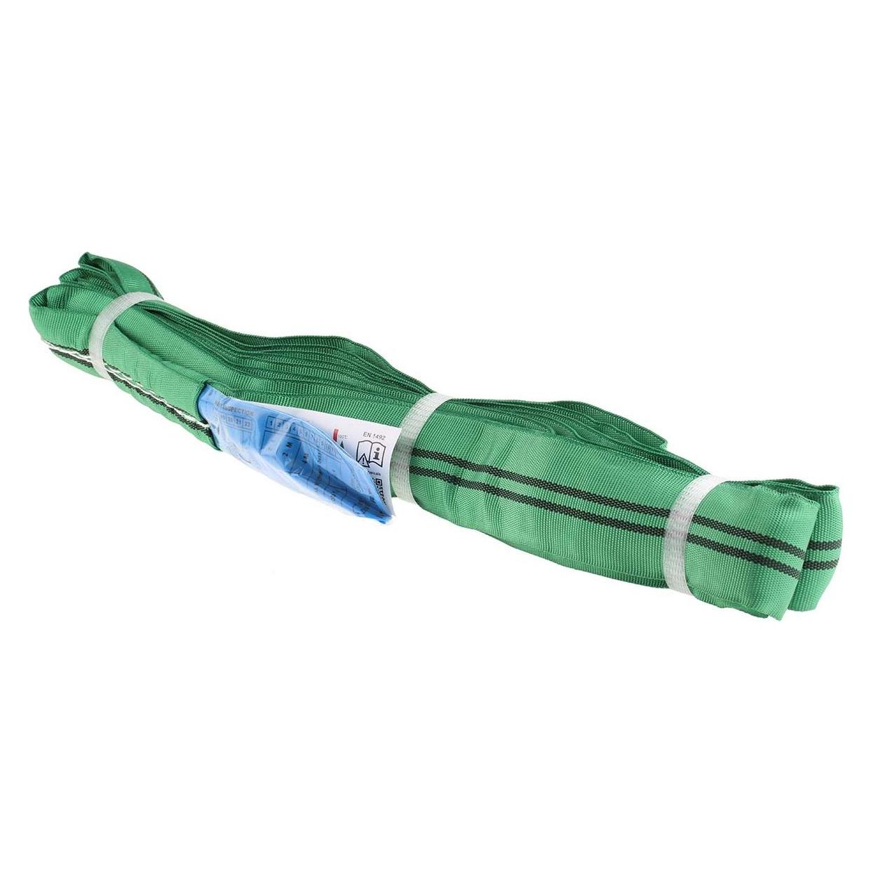 RS PRO Green round lifting sling,4m 2ton pull (7292981)