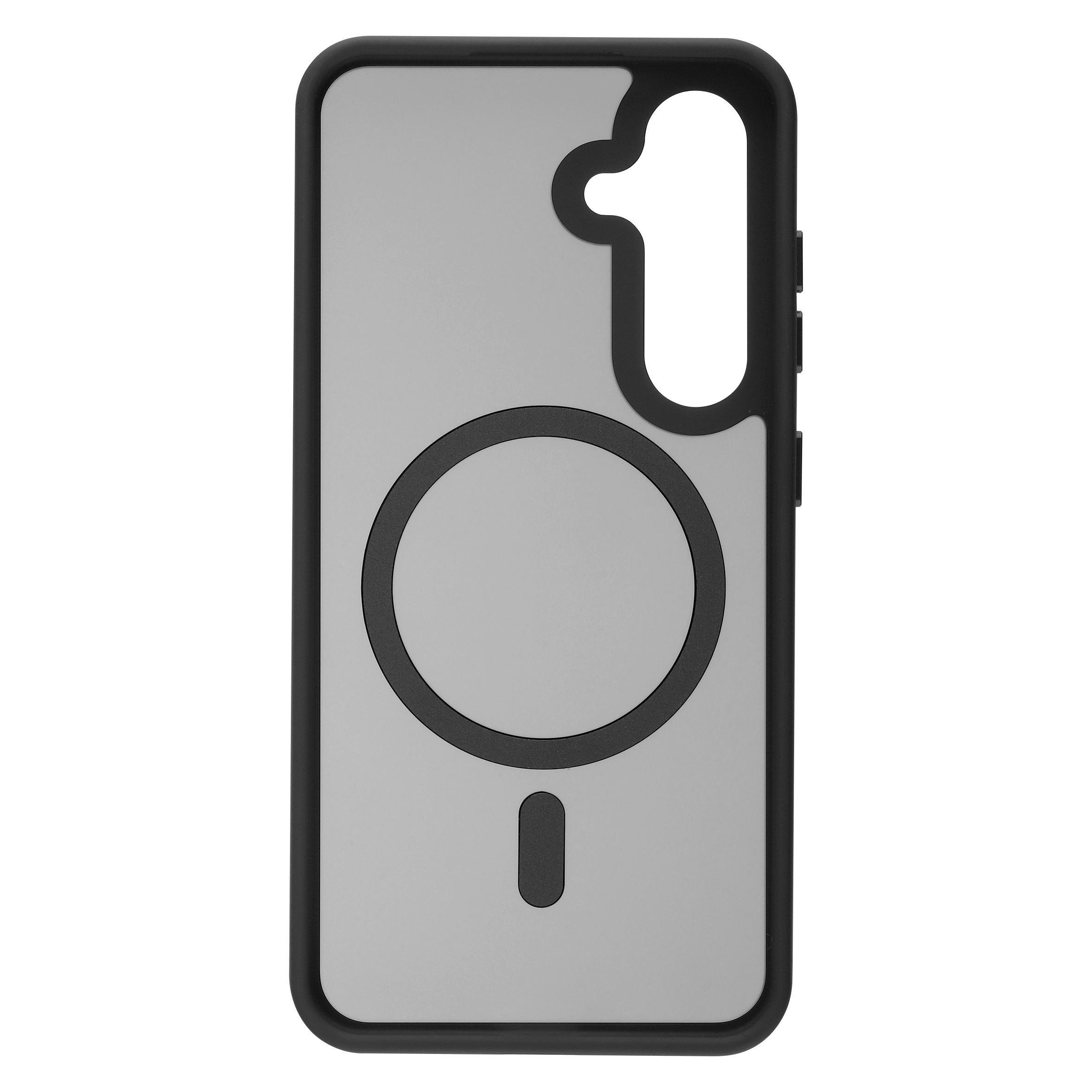 FoneKit Magnetic Soft Touch Case, Samsung Galaxy S24, black/gray (Samsung Galaxy S24) (47733510)