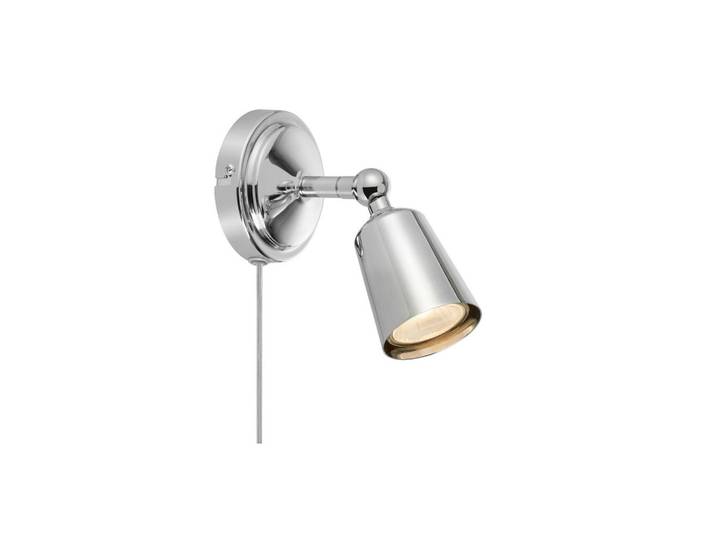Markslöjd Wandleuchte Tiny, Chromfarben, Metall, oval, 9.5x11x15.5 cm, Wippschalter, Lampen & Leuchten, Innenbeleuchtung, Wandleuchten, Wandlampen mit Schalter