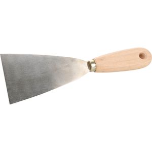 Schuller Spachtel 50005, Breite 70mm, Malerspachtel aus Edelstahl, mit Holzgriff