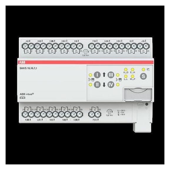 ABB SAH/S16.16.7.1 Schalt-/Jalousieaktor, 16fach, 16 A, REG (Rolladenaktor) (2CDG110251R0011)