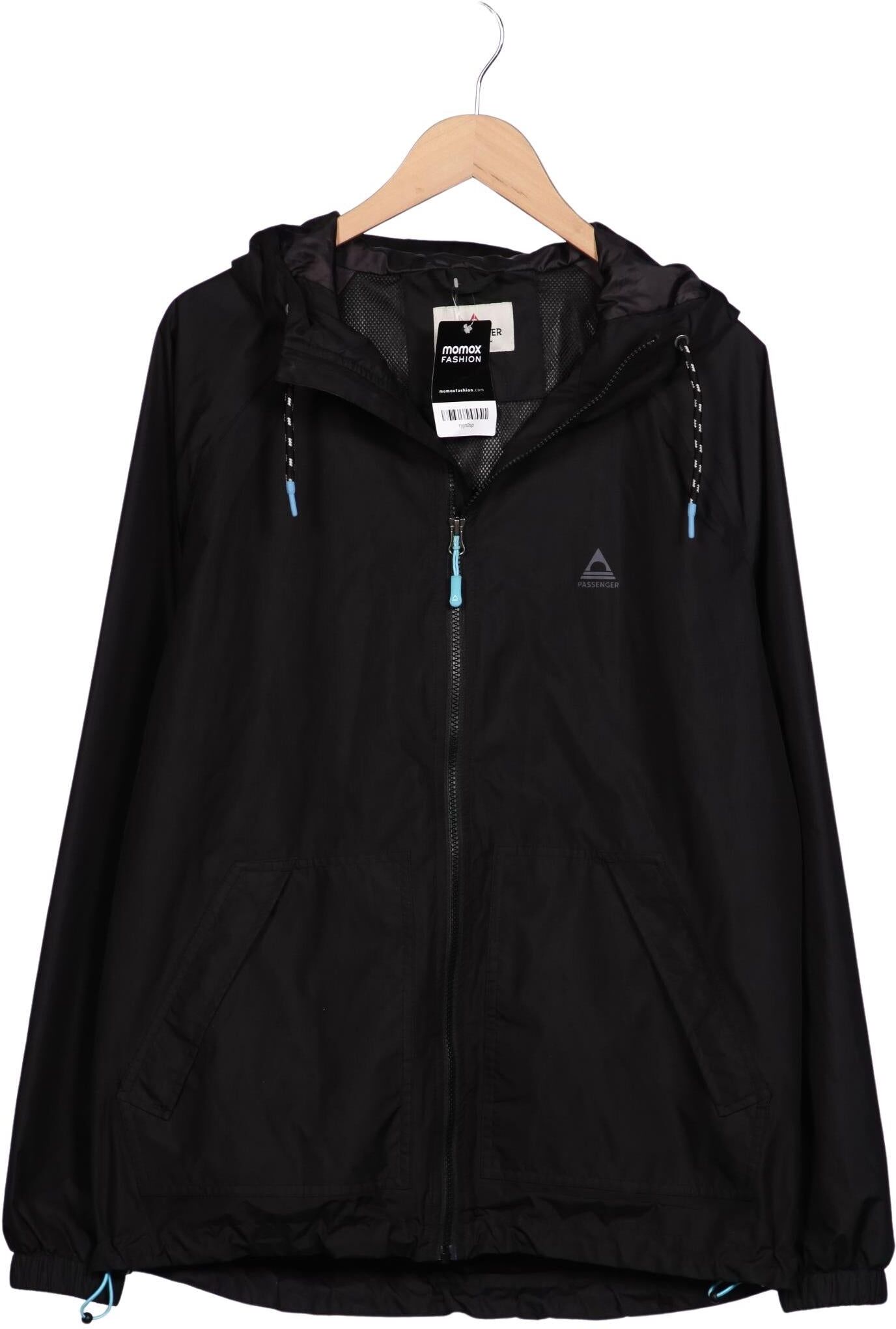 Passenger Herren Jacke, Schwarz, Gr. L, Synthetik - Second Hand