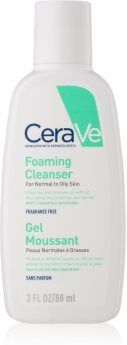 CeraVe Cleansers gel espumoso de limpeza para pele normal a oleosa 88 ml. Cleansers