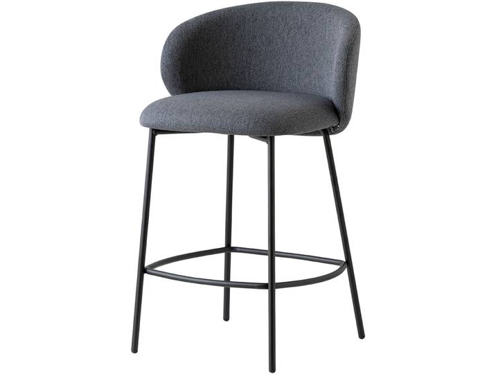 CONNUBIA Barhocker Tuka anthrazit Metall H 88 cm - Barhocker
