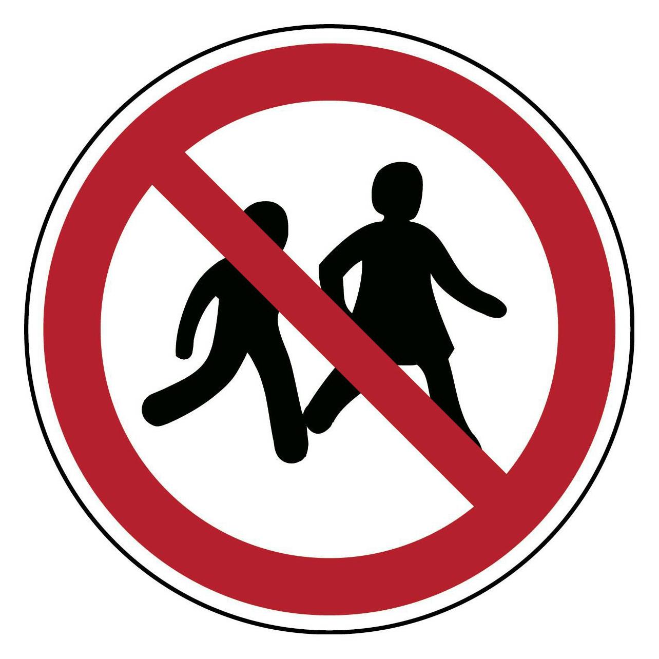 Brady ISO-Sicherheitsschild - Kein Zutritt für Kinder (P/P036/NT/TWM-DIA100-1)