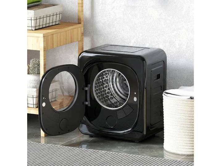 HOMCOM Sèche-linge à condensation avec technologie pompe à chaleur, appareil de table, financement mensuel