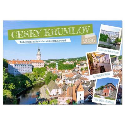 Cesky Krumlov. Tschechiens stille Schönheit im Böhmerwald (Wandkalender 2026 DIN A2 quer), CALVENDO Monatskalender