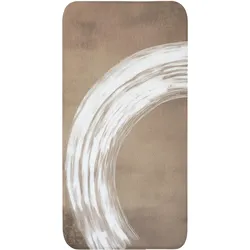 BADEMATTE Farbe - Braun - Japandi Badteppich 60x120 cm