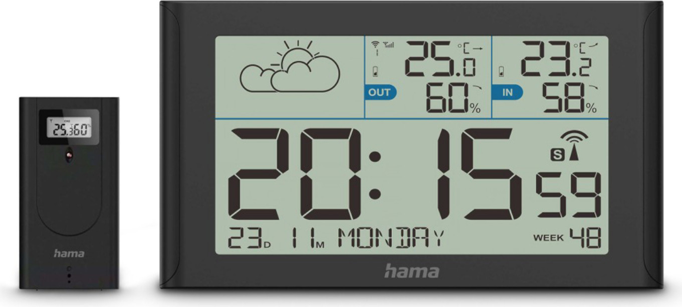 Hama Bali Digitale Wekker met Temperatuurweergave en Nachtmodus