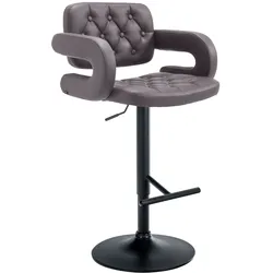 CLP Barhocker Dublin schwarz   Farbe: braun, Gestell Farbe: schwarz