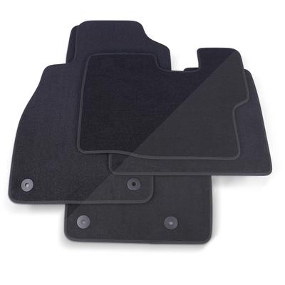 Thomatex Textil Fußmatten-Set Samtvelours Opel Corsa E, schwarz [Hersteller-Nr. 6390] für Opel