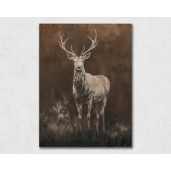 La Casa »Hirsch« Ölbild 90x120 cm