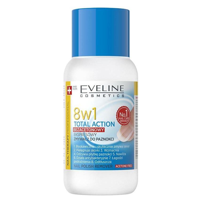 Eveline Nail Therapy Total Action 8in1 express nail polish remover 150ml (5901761939347)