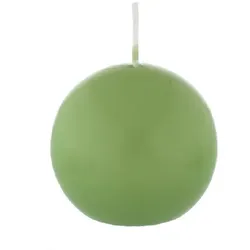 Kopschitz Kerzen Kugelkerzen Grün, Ø 80 mm, 6 Stück, dt. Kerzen in RAL Kerzenqualität, Kein rußen und tropfen