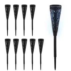 Relaxdays Solarlampen-Set mit Lichteffekt Schwarz