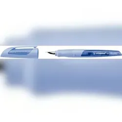 STABILO Schulfüller EASYbuddy mit Feder in M, Pastellfarben, wolkenblau