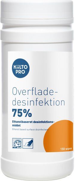 Kiilto Pro Overfladedesinfek. 75%   Wipes   150stk
