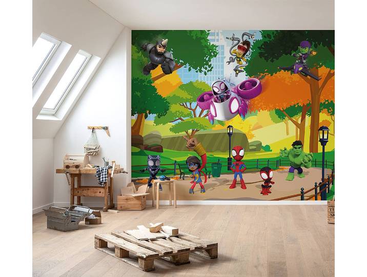 Vliestapete Spidey Scavenger Hunt 300 x 250 x 0cm Multicolor