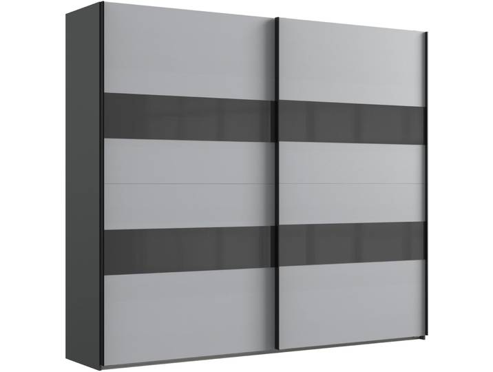 Kleiderschrank Akshay hellgrau Holzwerkstoff B 270 cm