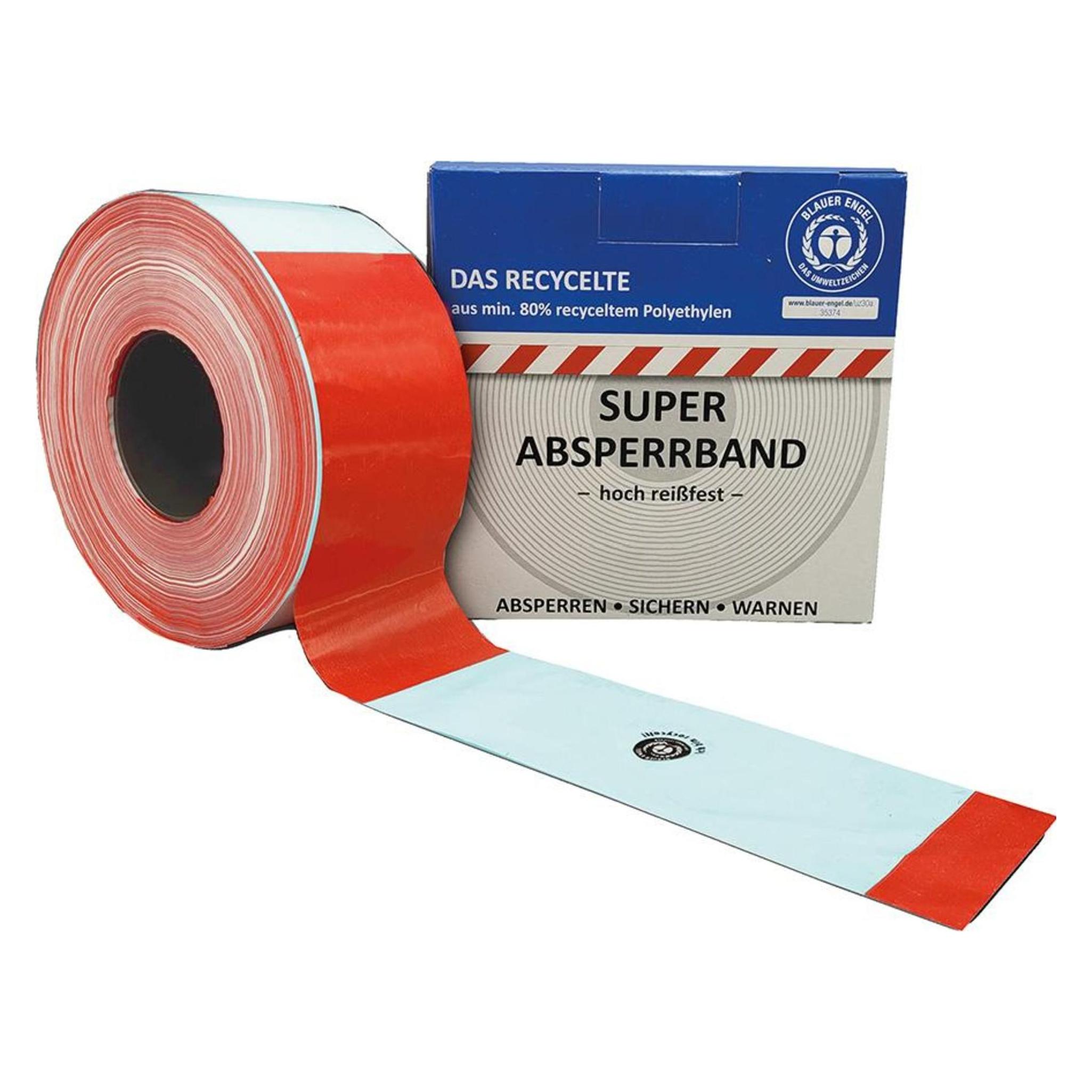 Kelmaplast Afmaerkningsfolie rød/hvid, 500 m (SYD-102480)