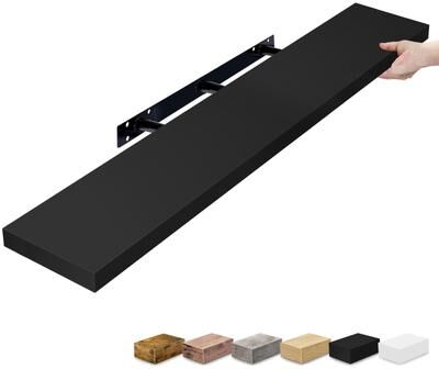 "Sorbus 47-Inch Wall Shelf with Hidden Mounting Hardware for Home Storage - 1 Piece - 9.25""L x 47""W x 1.5""H"