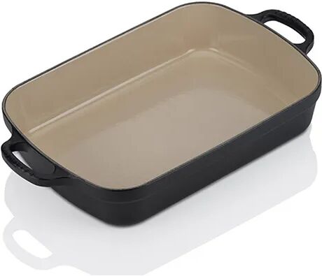 Le Creuset Signature Satin Black Cast Iron 33cm Rectangular Roaster
