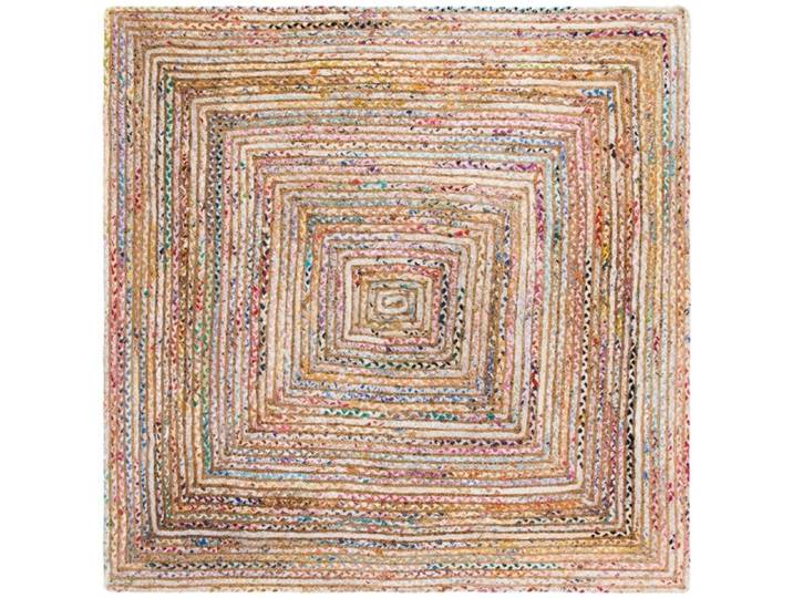 Tapis Côtier en Jute Beige/Multicolore 152 x 152 cm