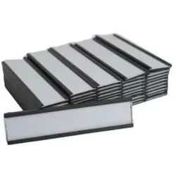 RS PRO, Etiketten, Strontiumferrit Etikettenhalter Magnetisch, glatt, Stärke 2.9mm B. 30mm, L. 100mm, 44g / cm2