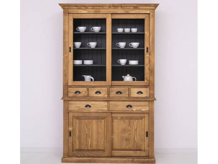 Landhaus Buffetschrank mit Schiebetüren braun