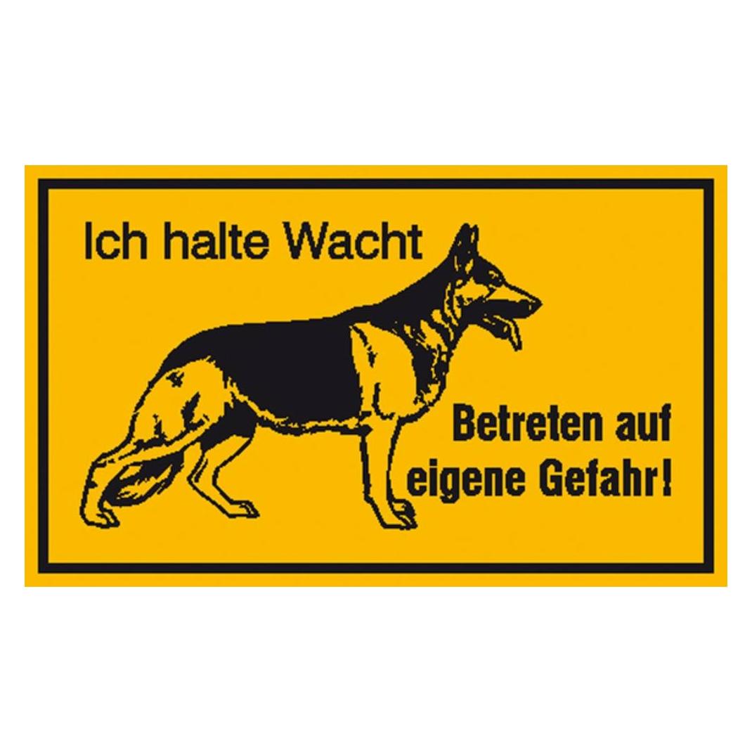 SafetyMarking Hinweisschild Schäferhund Ich halte Wacht Betreten auf eigene Gefahr (11.5601)