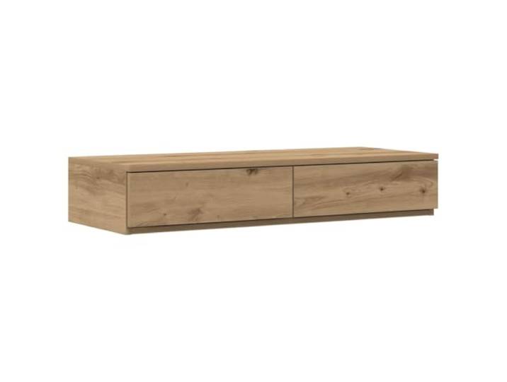 Tmriohed Bettschubladen 2er Set Artisan-Eiche 100x36,5x16,5 cm Stilvolle Aufbewahrung fürs Schlafzimmer, flexibel als Tritt oder Nachttisch nutzbar. Aus langlebigem Holzwerkstoff.