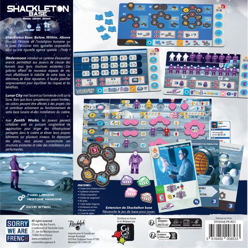Sorry We Are French Extension Below. Within. Above - Shackleton Base