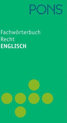 Collin, Peter H. - PONS Fachwörterbuch Recht Englisch - Deutsch / Deutsch - Englisch - Preis vom 16.10.2026 11:41:07 h