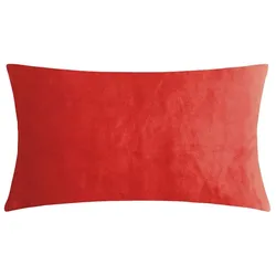 pad Kissenbezug Smooth 25 x 50 cm Polyester Rot Red