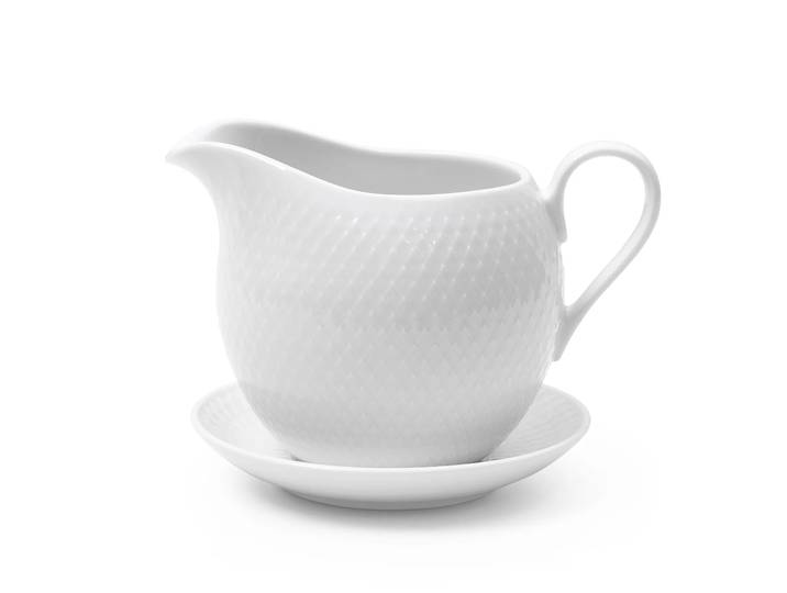 Lyngby Porcelæn Bol à sauce Rhombe 67cl Blanc