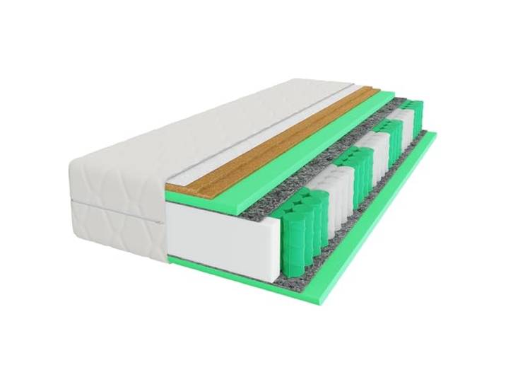 Mebligo - Matratze 180x200 cm, Taschenfederkernmatratze, Höhe 24 cm, Härtegrad H3 H4, 7 Zonen Matratze mit Kokosmatte, Federn Höhe 18 cm - Elite Rest Premium Serie