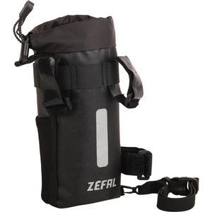 Zefal Fahrrad-Lenkertasche Z-Adventure Pough Bag, schwarz/rot, 1,1 Liter, reflektierend