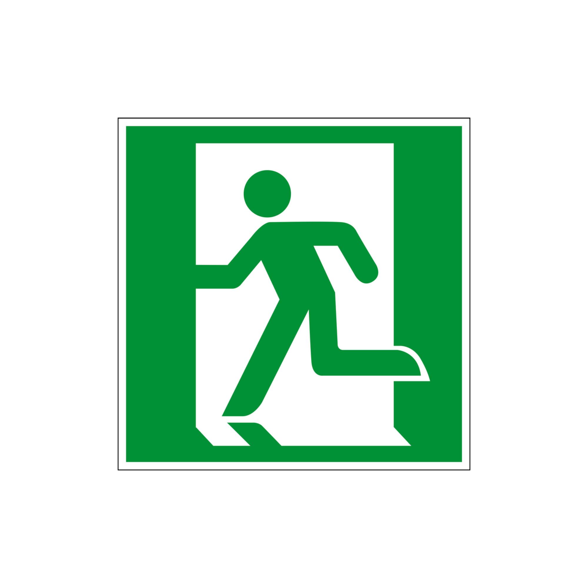 Eichner Fluchtwegsschild Fluchtweg - Notausgang 15 x 15 cm (9225-14075-015)