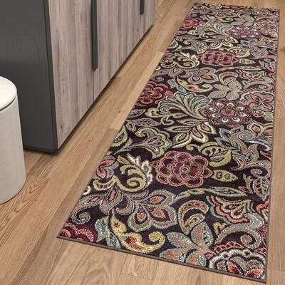 Alise Rugs Decora Farmhouse Floral Indoor Area Rug