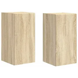Helloshop26 - Modernes Wand-TV-Möbel 30 x 31 x 60 cm praktische Aufbewahrung schlichtes Design aus Holzwerkstoff Sonoma